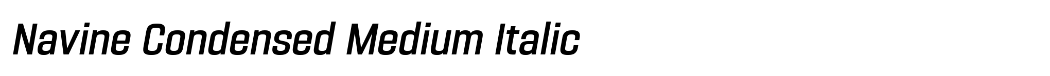 Navine Condensed Medium Italic image